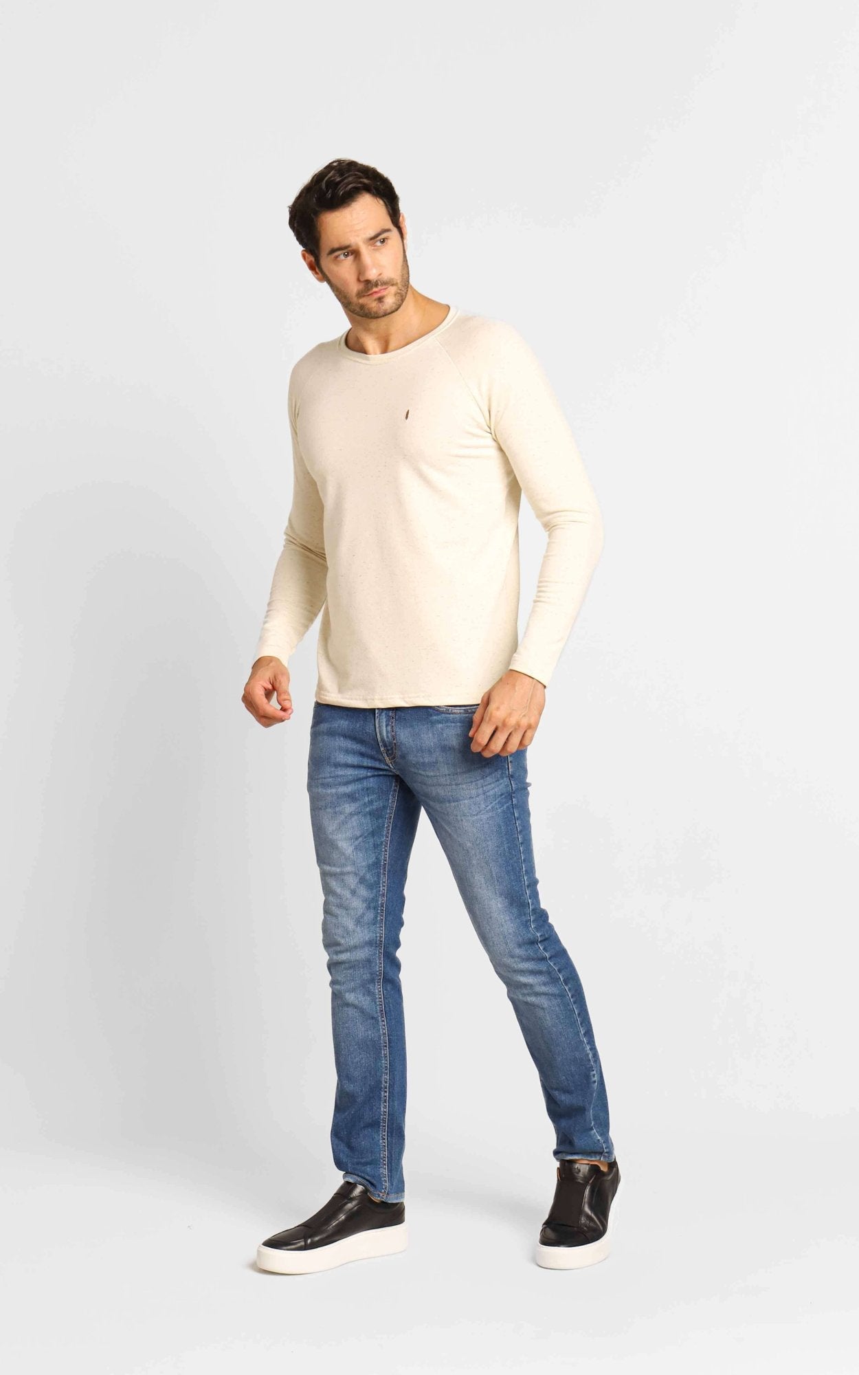 Blusa Red Feather Raglan Moletom Linho - Henri Store