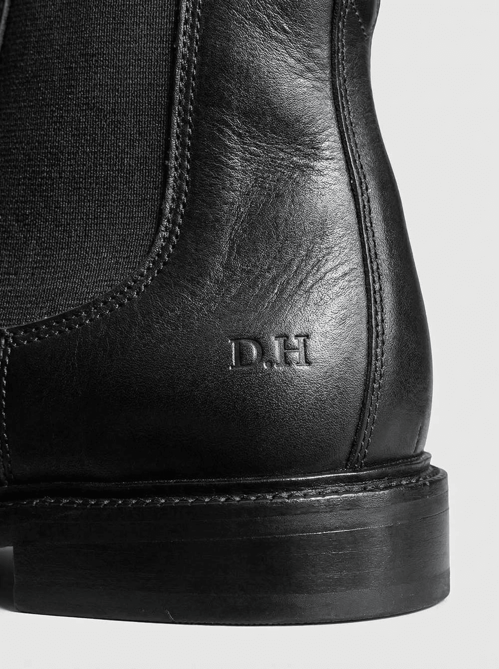 Bota Dom Henrico em Couro Preto - Henri Store