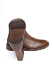Bota Dom Henrico Moca Pinhão Couro Marrom Escuro 95287 - Henri Store