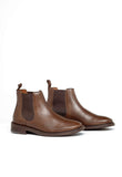 Bota Dom Henrico Moca Pinhão Couro Marrom Escuro 95287 - Henri Store