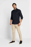 Camisa Tommy Hilfiger ml Regular Fit Flex Poplin Marinho