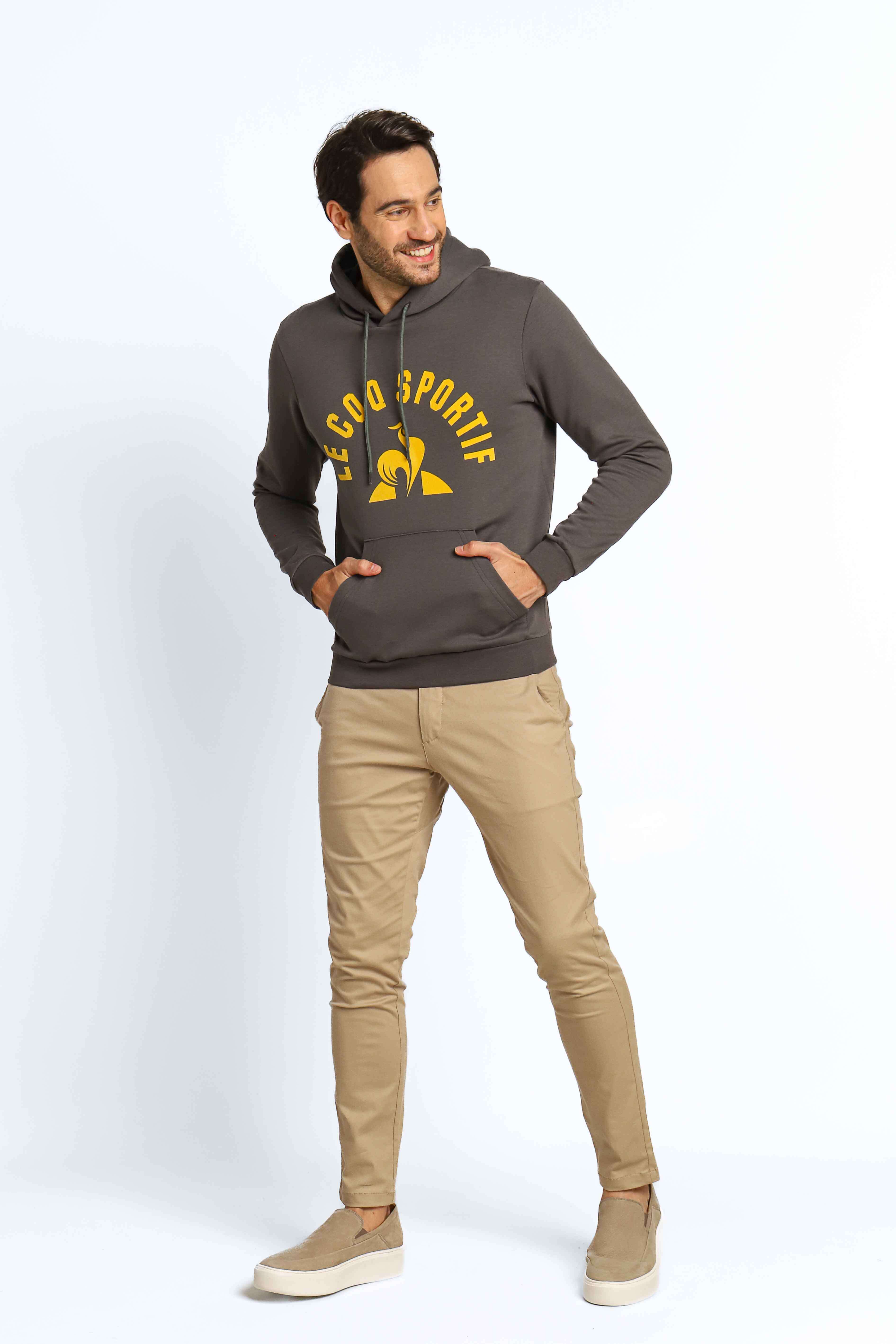 Moletom Le Coq Ess Hoody Arche Ss Magnet / Cinza