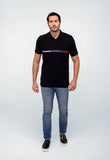 Polo Masculina Tommy Hilfiger Logo Faixa Peito