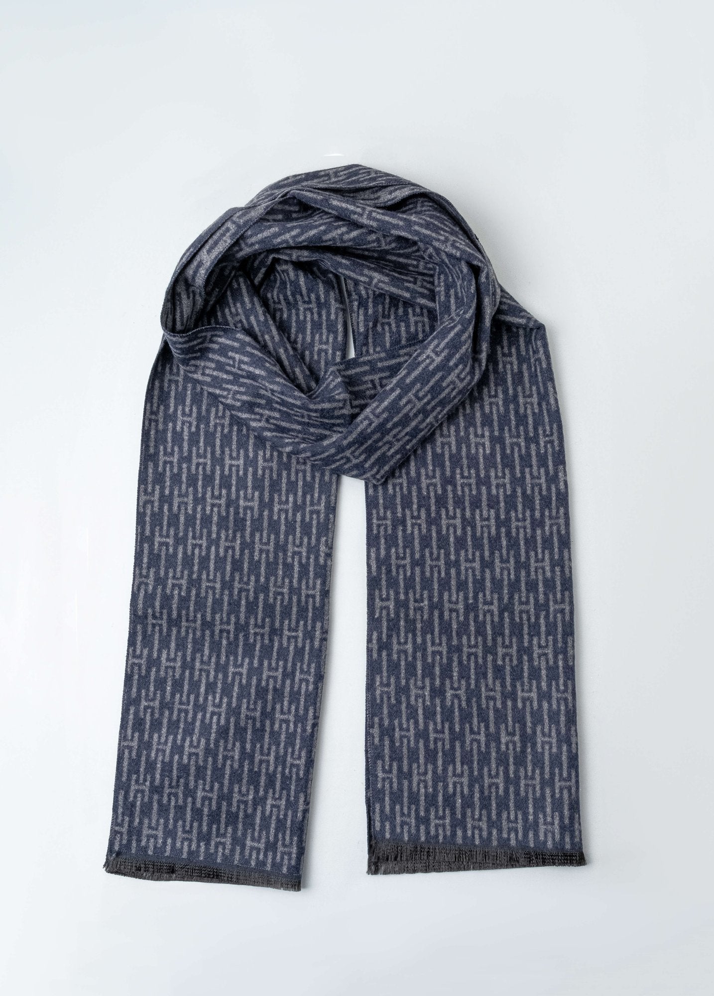 Cachecol Dom Henrico Azul Oxford - Henri Store