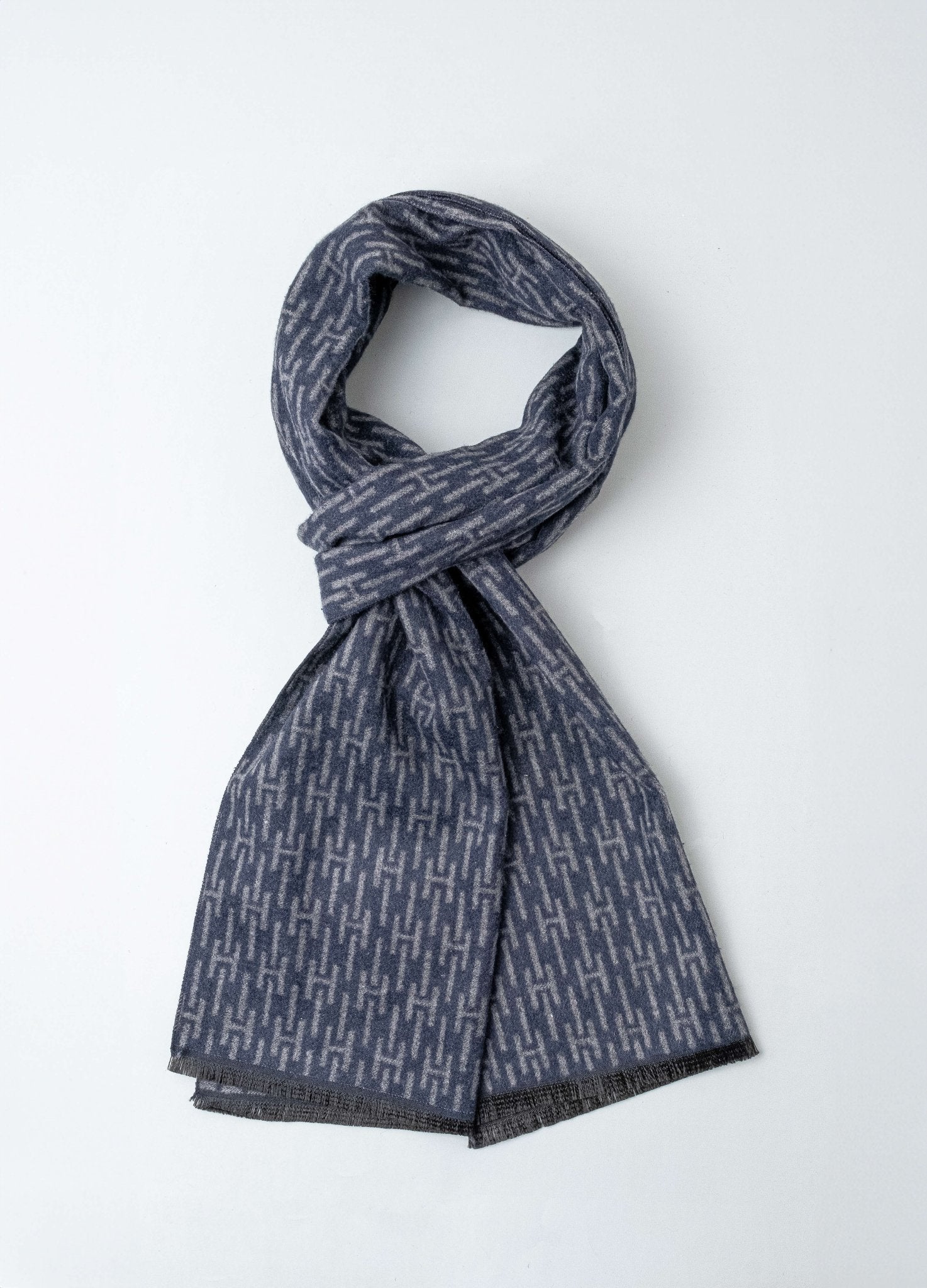 Cachecol Dom Henrico Azul Oxford - Henri Store
