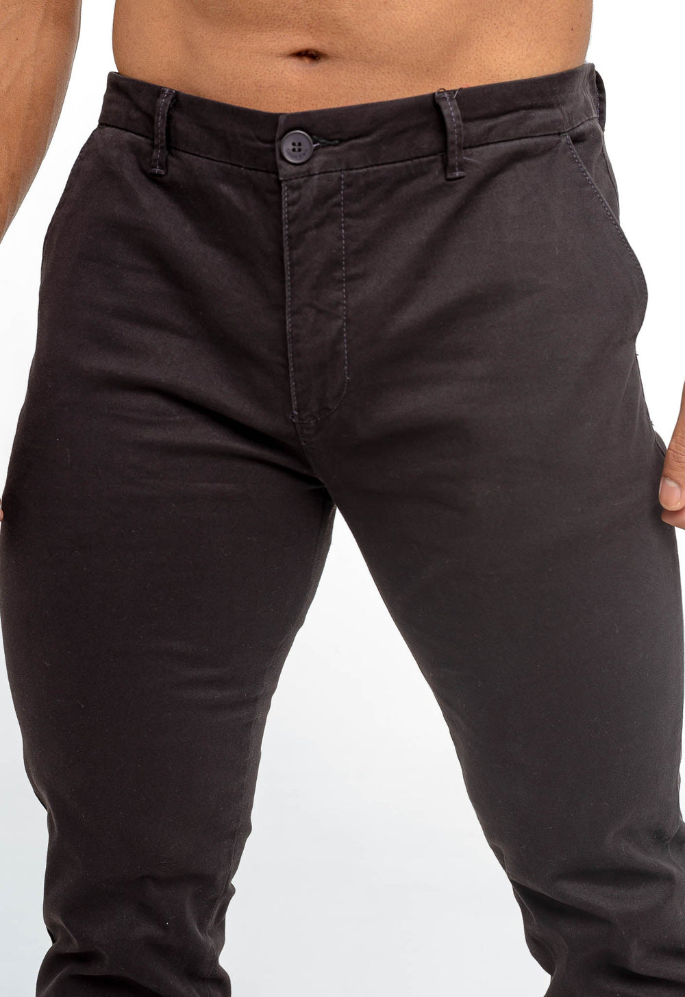 Calça Calvin Klein Chino Skinny Preto - Henri Store