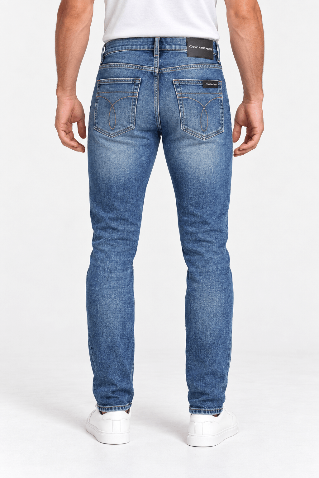 Calça Calvin Klein Jeans Médio Bordado - Henri Store