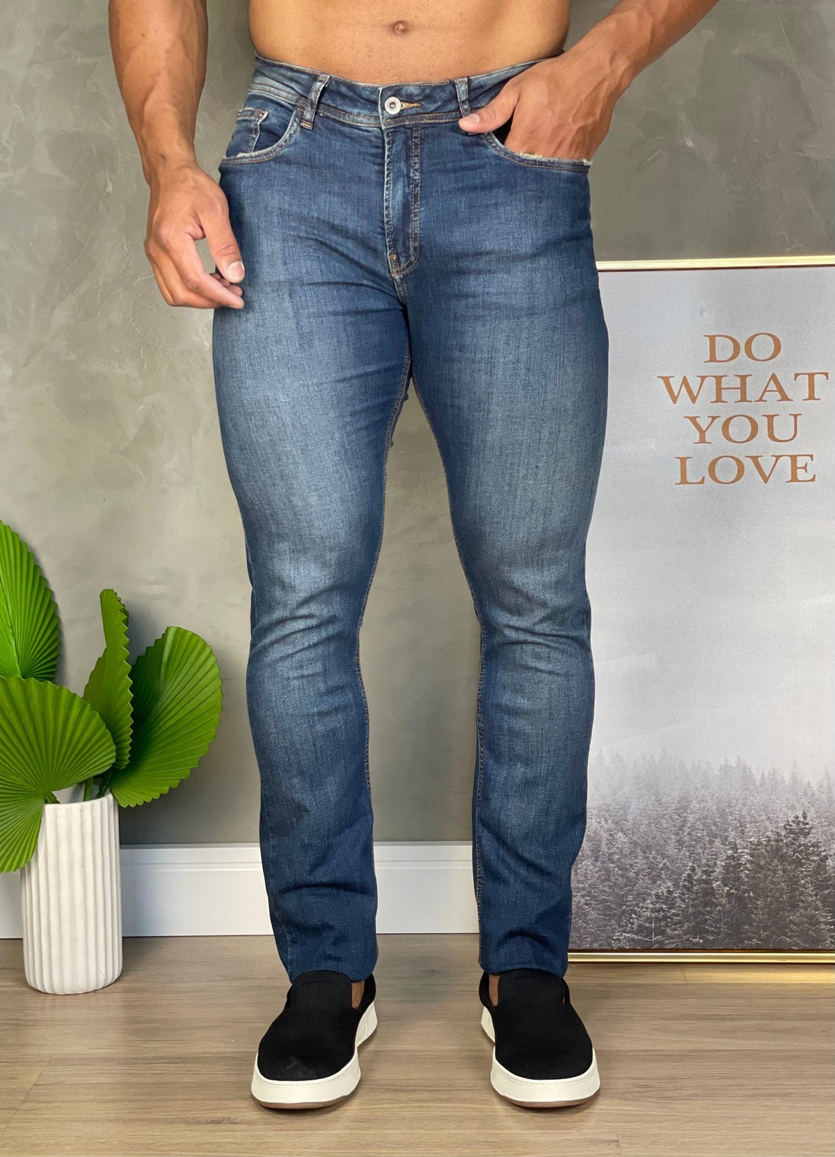 Calça Calvin Klein Jeans Slim Pockets - Henri Store
