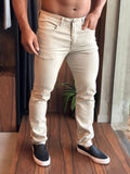 Calça Calvin Klein Pockets Lisa Andrews Off White - Henri Store