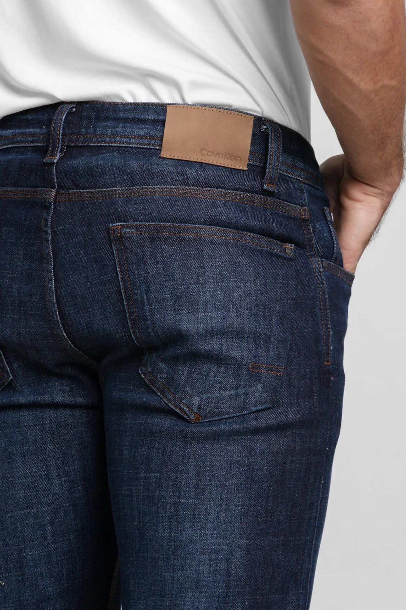 Calça Calvin Klein Slim Pesponto Triplo - Henri Store