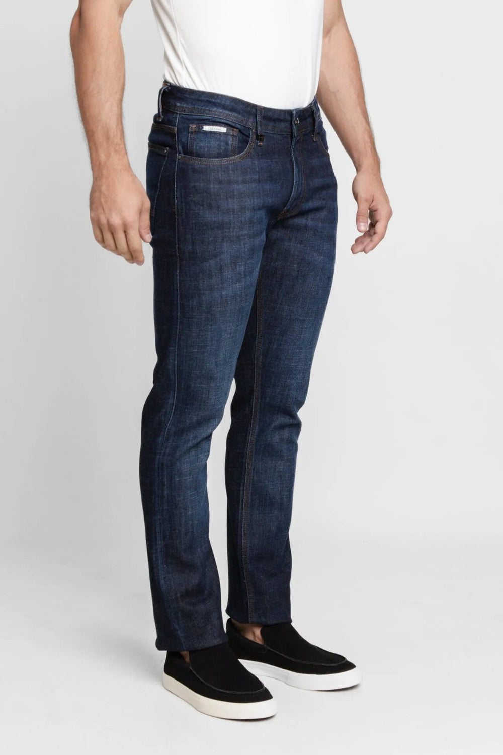 Calça Calvin Klein Slim Pesponto Triplo - Henri Store