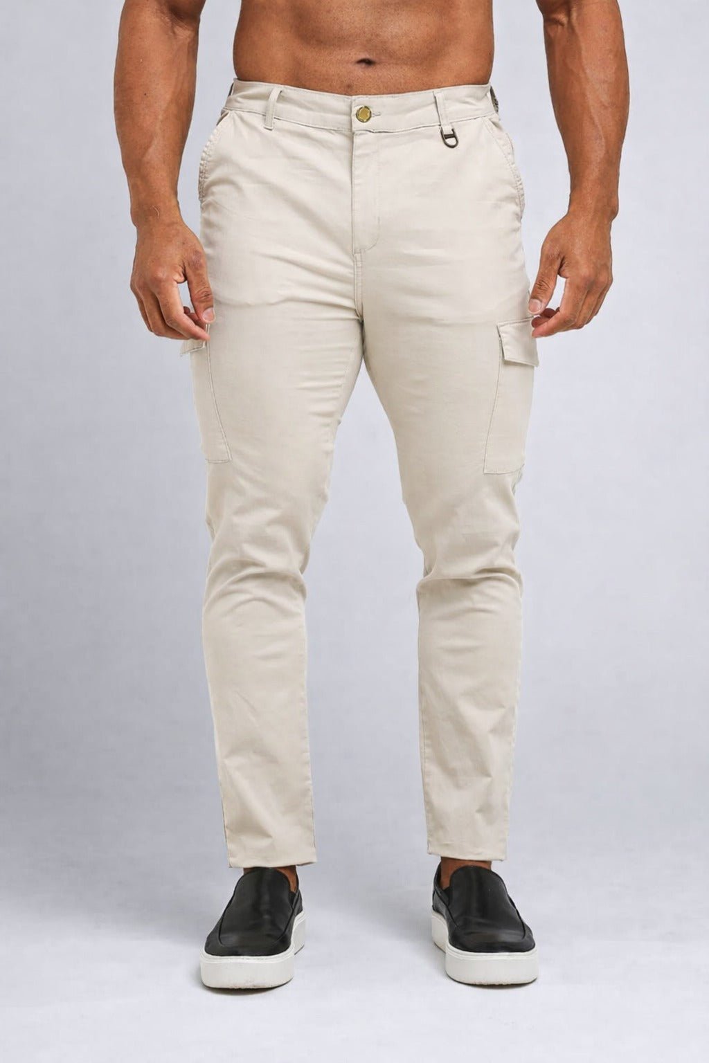 Calça Dom Henrico Cargo Areia - Henri Store