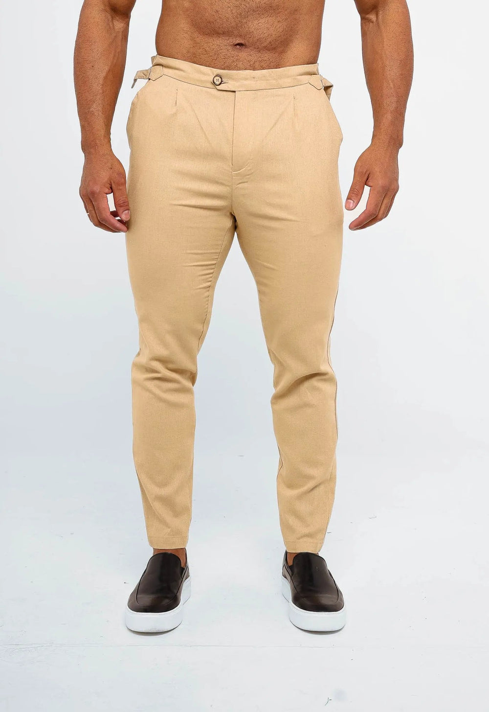 Calça Dom Henrico Cartagena em Linho com Ajuste na Cintura - Henri Store