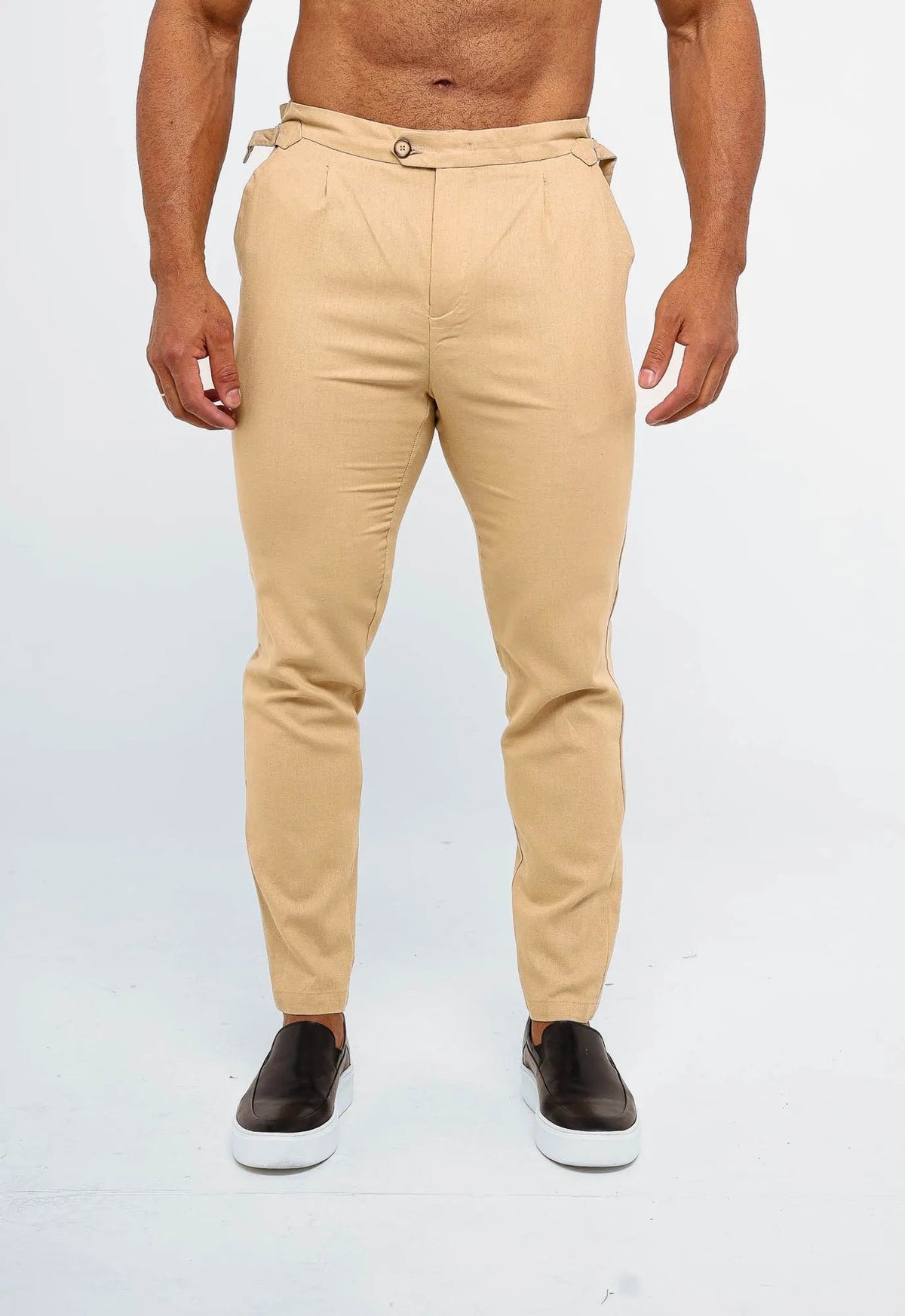 Calça Dom Henrico Cartagena em Linho com Ajuste na Cintura - Henri Store