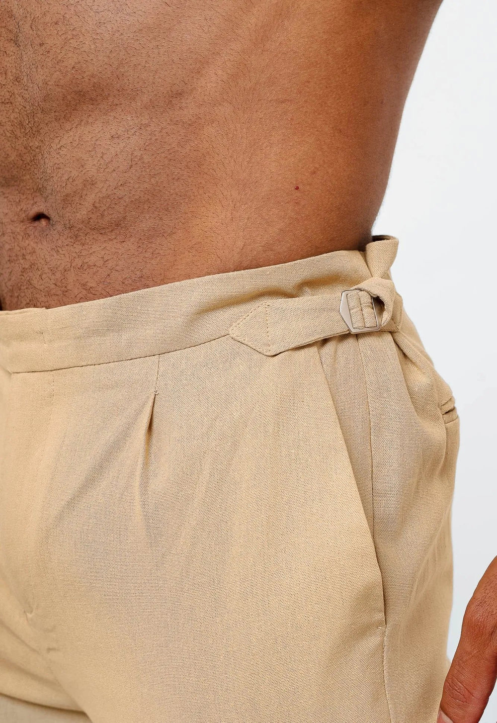 Calça Dom Henrico Cartagena em Linho com Ajuste na Cintura - Henri Store