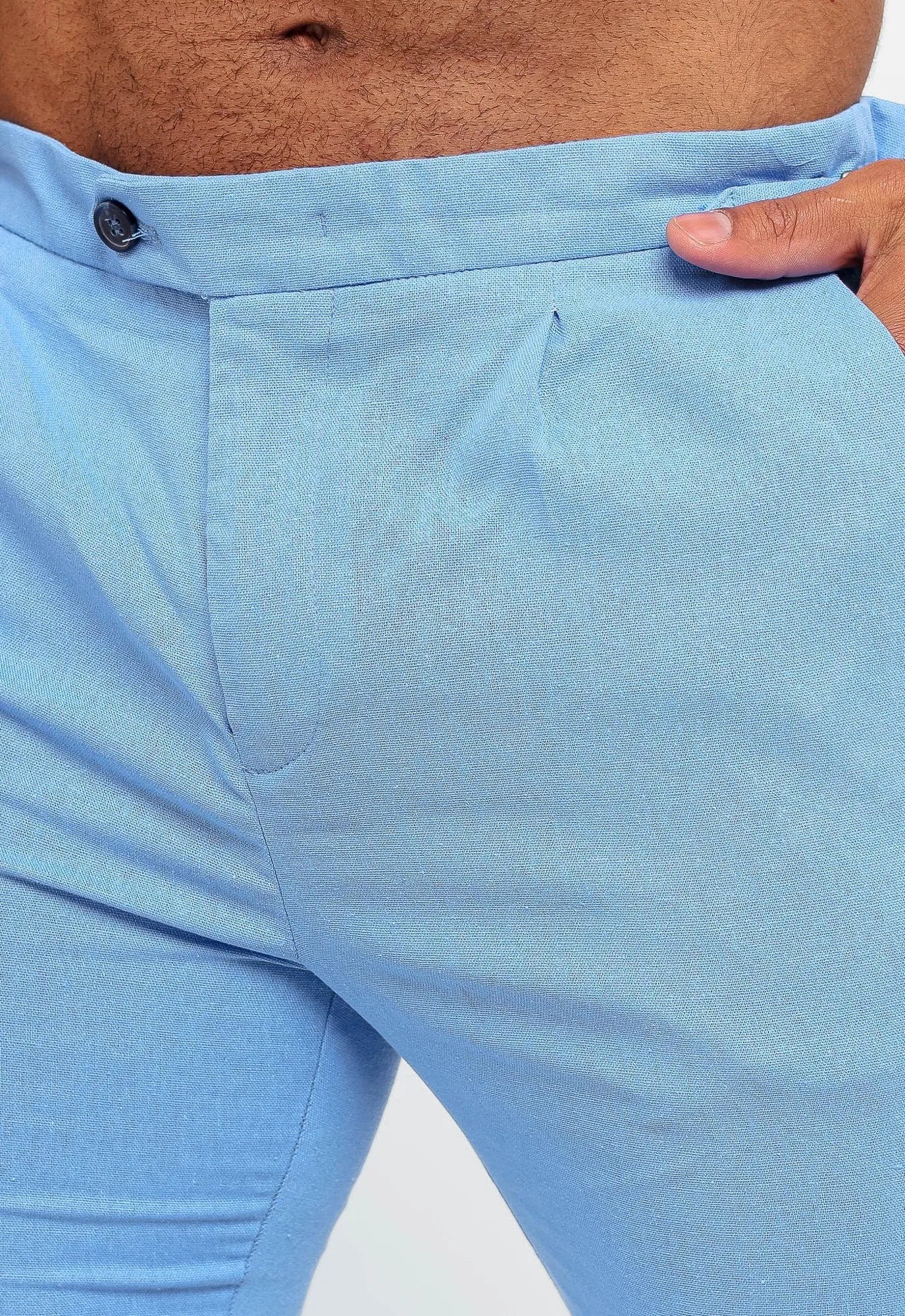 Calça Dom Henrico Cartagena em Linho com Ajuste na Cintura - Henri Store