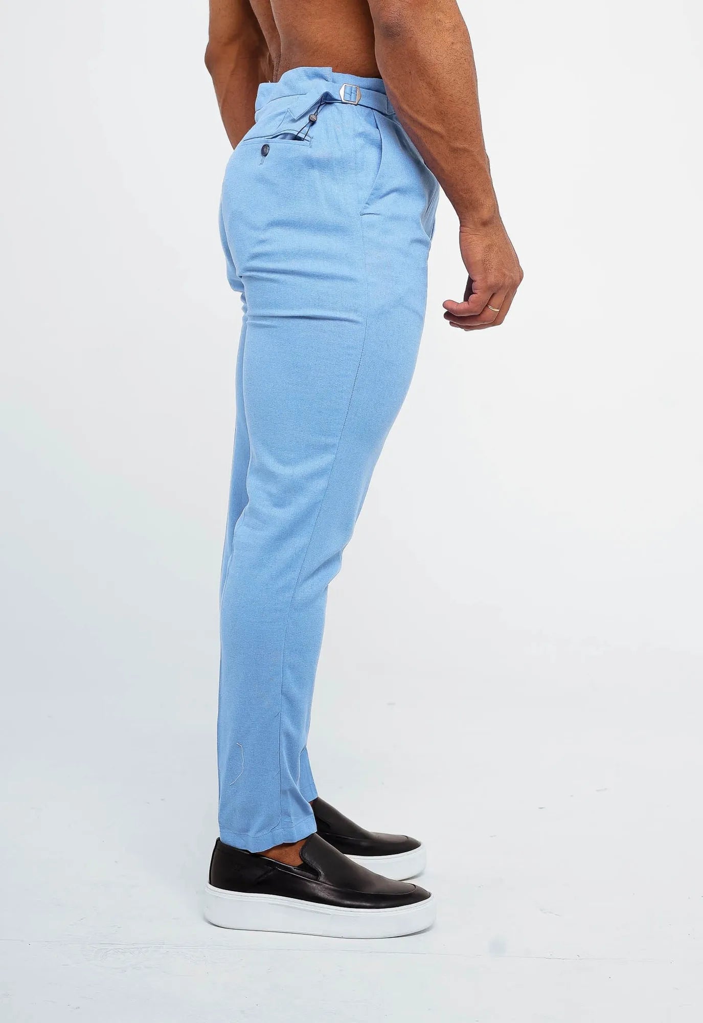 Calça Dom Henrico Cartagena em Linho com Ajuste na Cintura - Henri Store