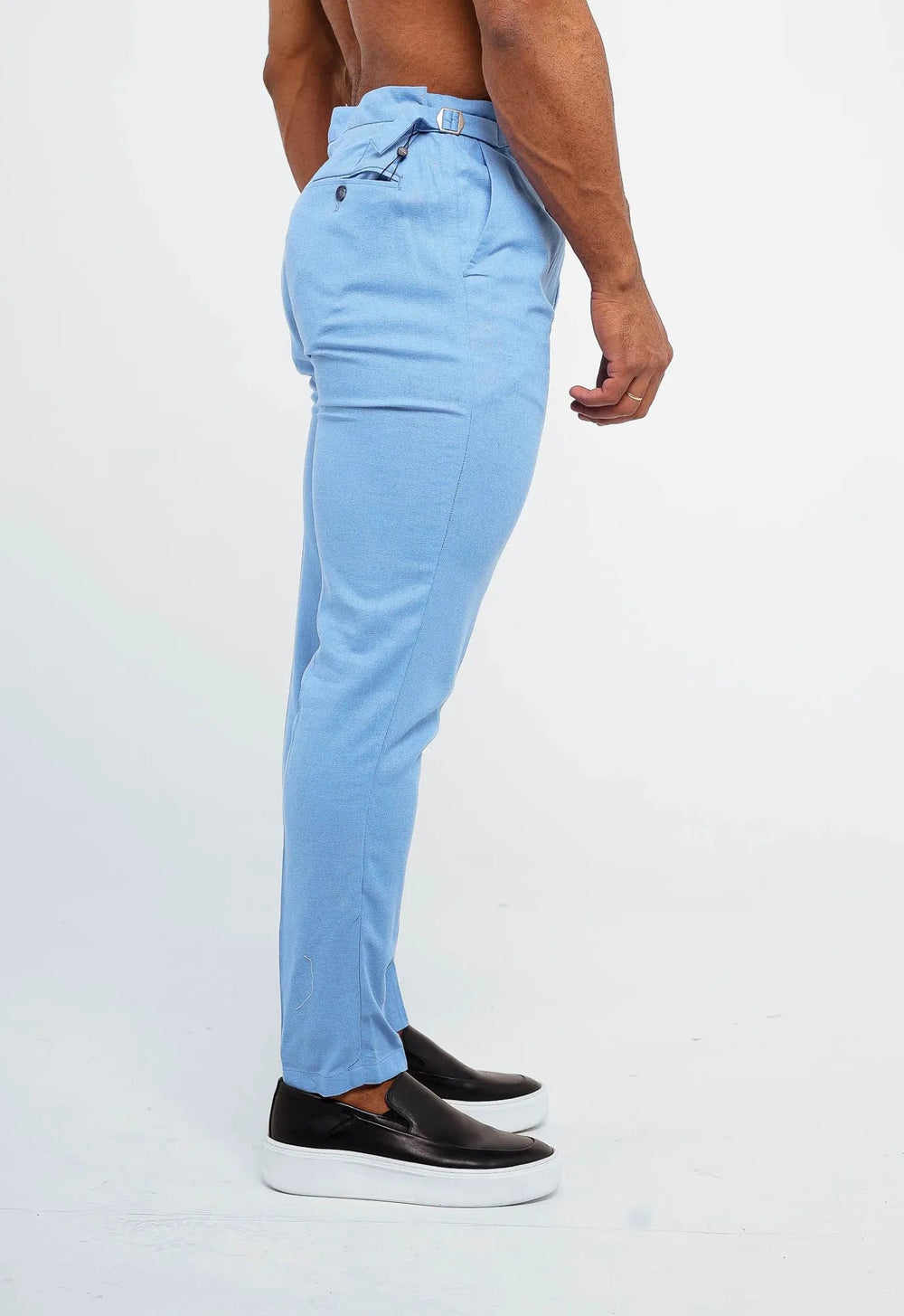 Calça Dom Henrico Cartagena em Linho com Ajuste na Cintura - Henri Store