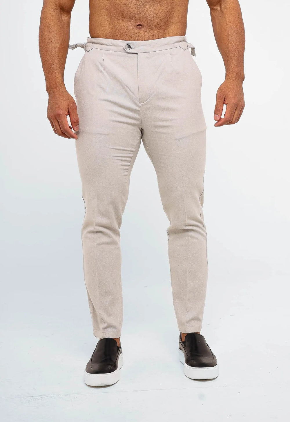 Calça Dom Henrico Cartagena em Linho com Ajuste na Cintura - Henri Store