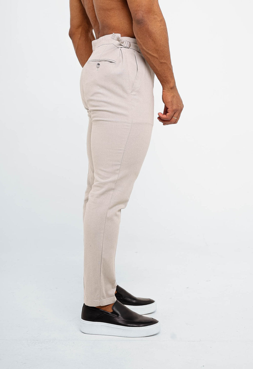 Calça Dom Henrico Cartagena em Linho com Ajuste na Cintura - Henri Store