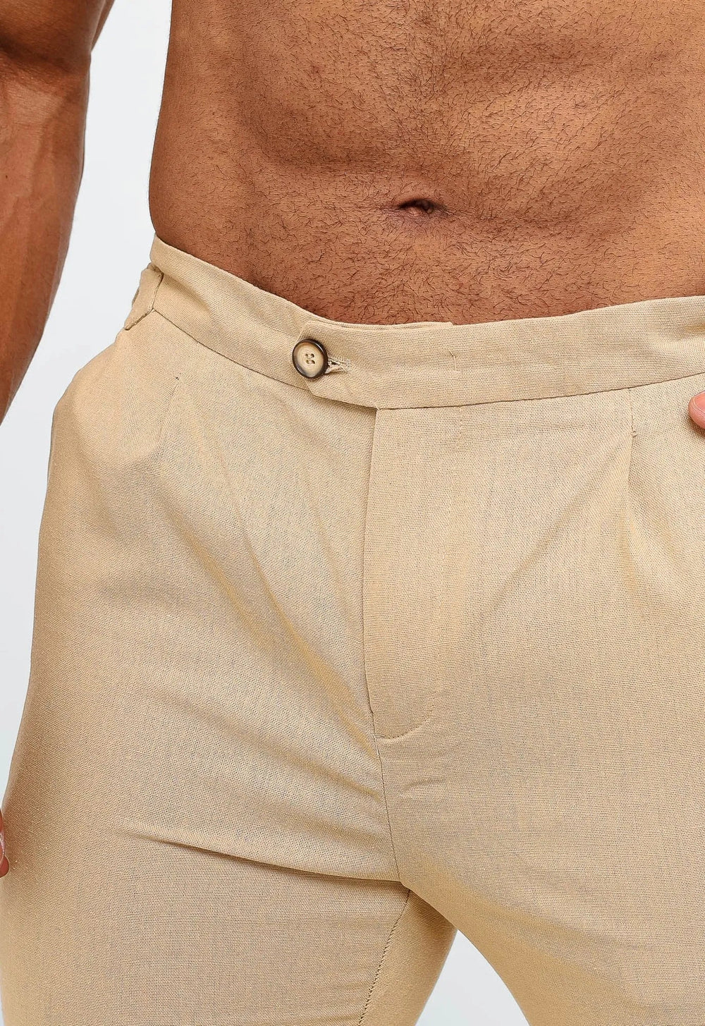Calça Dom Henrico Cartagena em Linho com Ajuste na Cintura - Henri Store