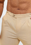 Calça Dom Henrico Cartagena em Linho com Ajuste na Cintura - Henri Store
