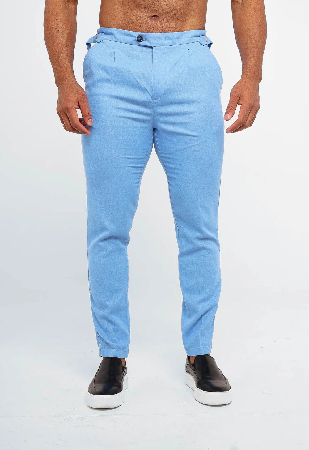 Calça Dom Henrico Cartagena em Linho com Ajuste na Cintura - Henri Store