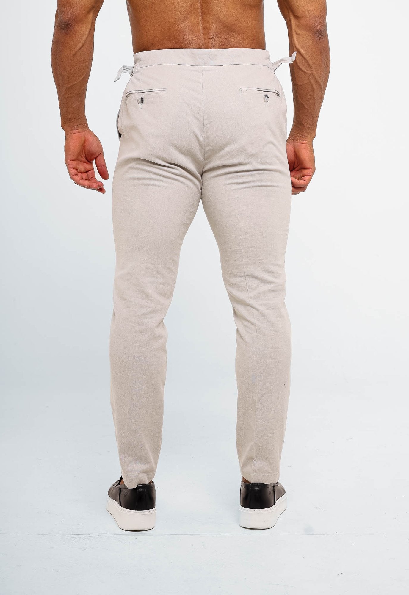 Calça Dom Henrico Cartagena em Linho com Ajuste na Cintura - Henri Store