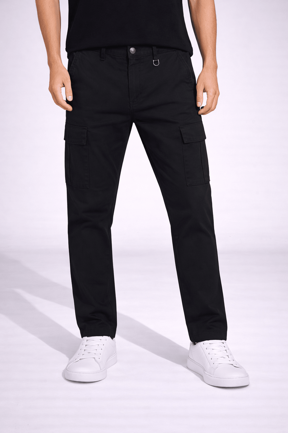 Calça Dom Henrico Jogger Cargo Preta LIVE - Henri Store