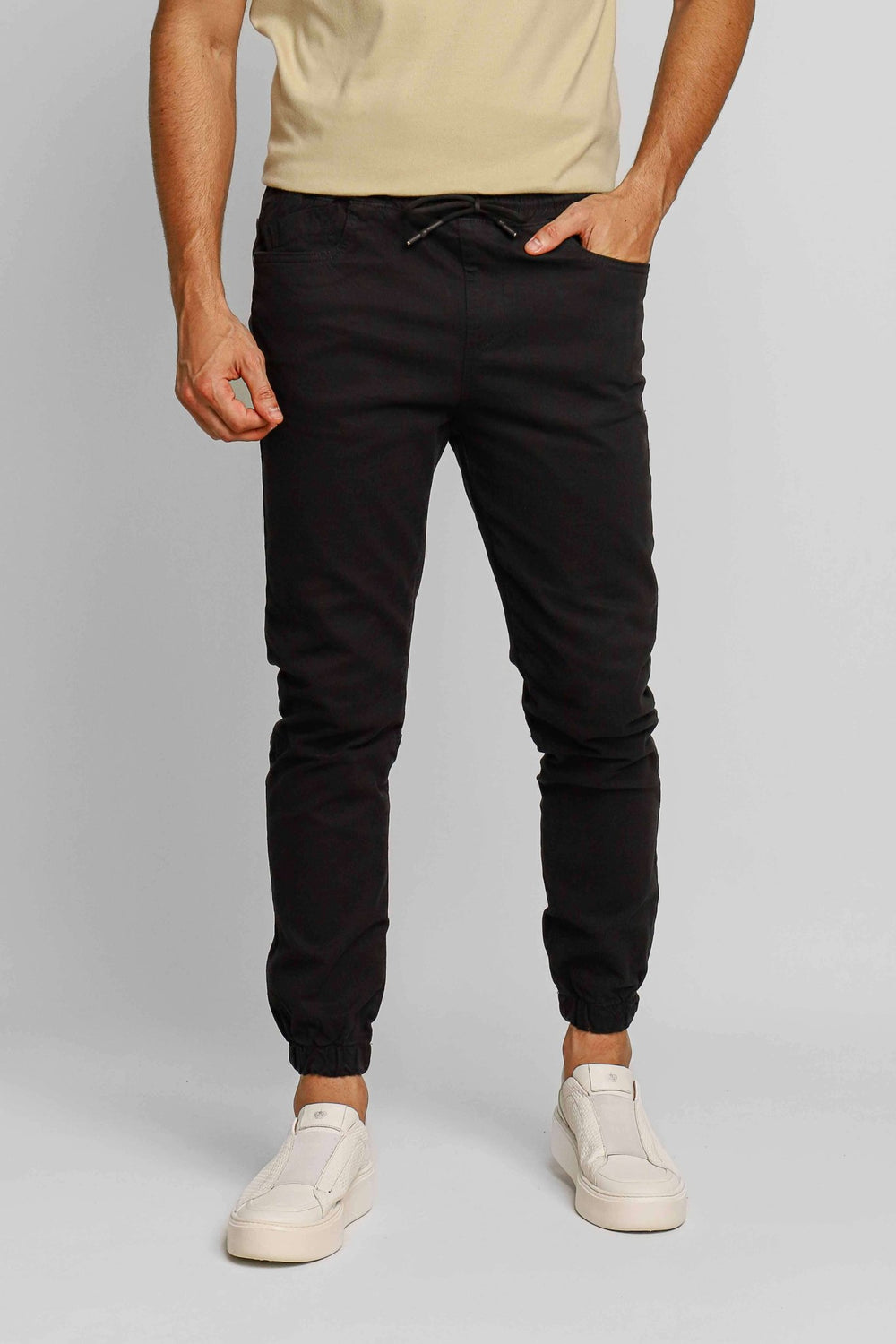 Calça Dom Henrico Jogger Preta - Henri Store