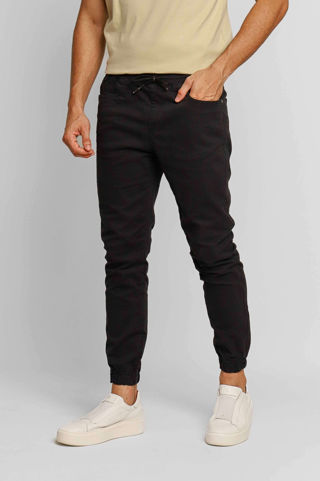 Calça Dom Henrico Jogger Preta - Henri Store