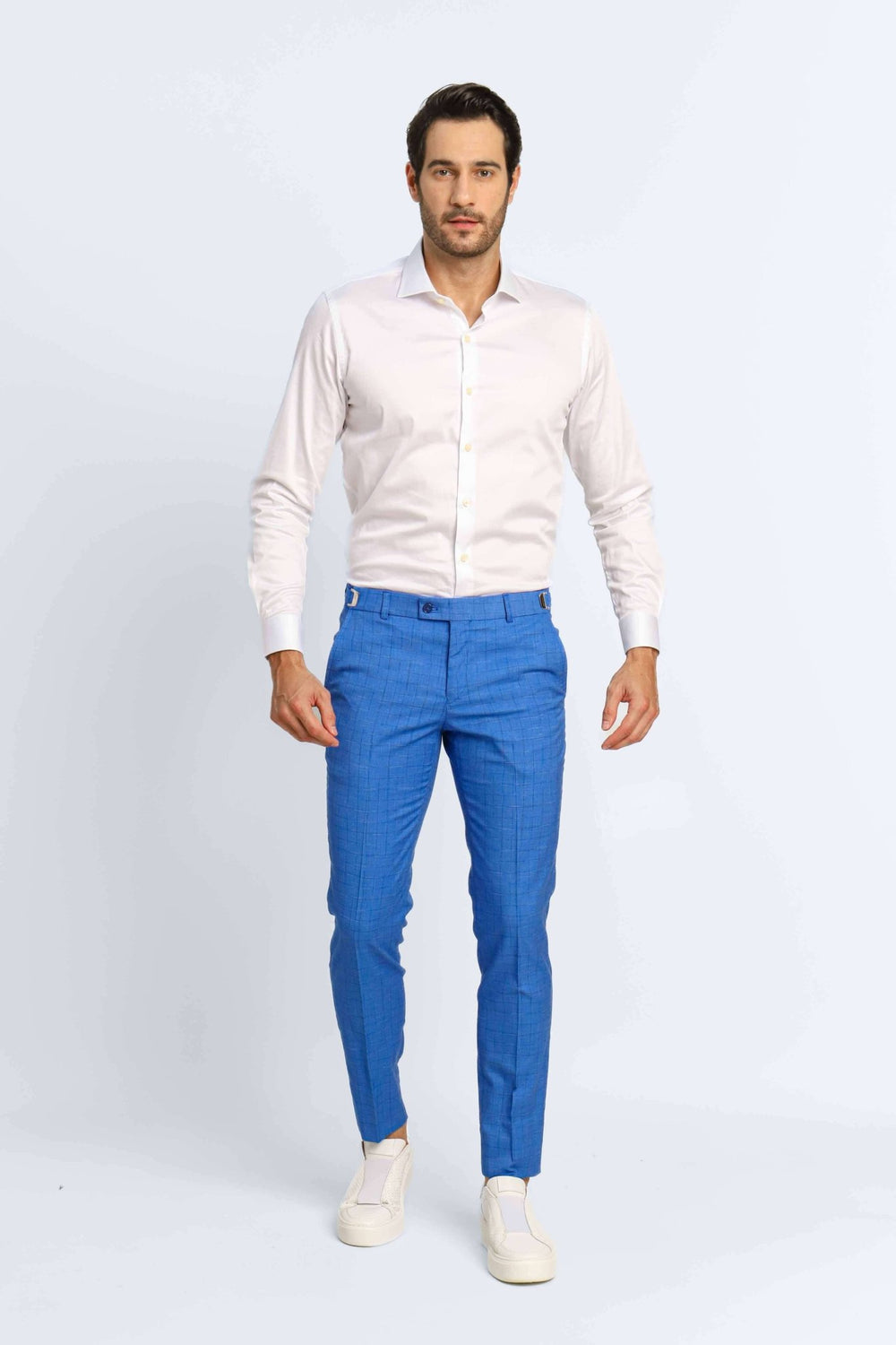 Calça Dom Henrico Slim Alfaiataria Milano com Ajuste Lateral - Henri Store