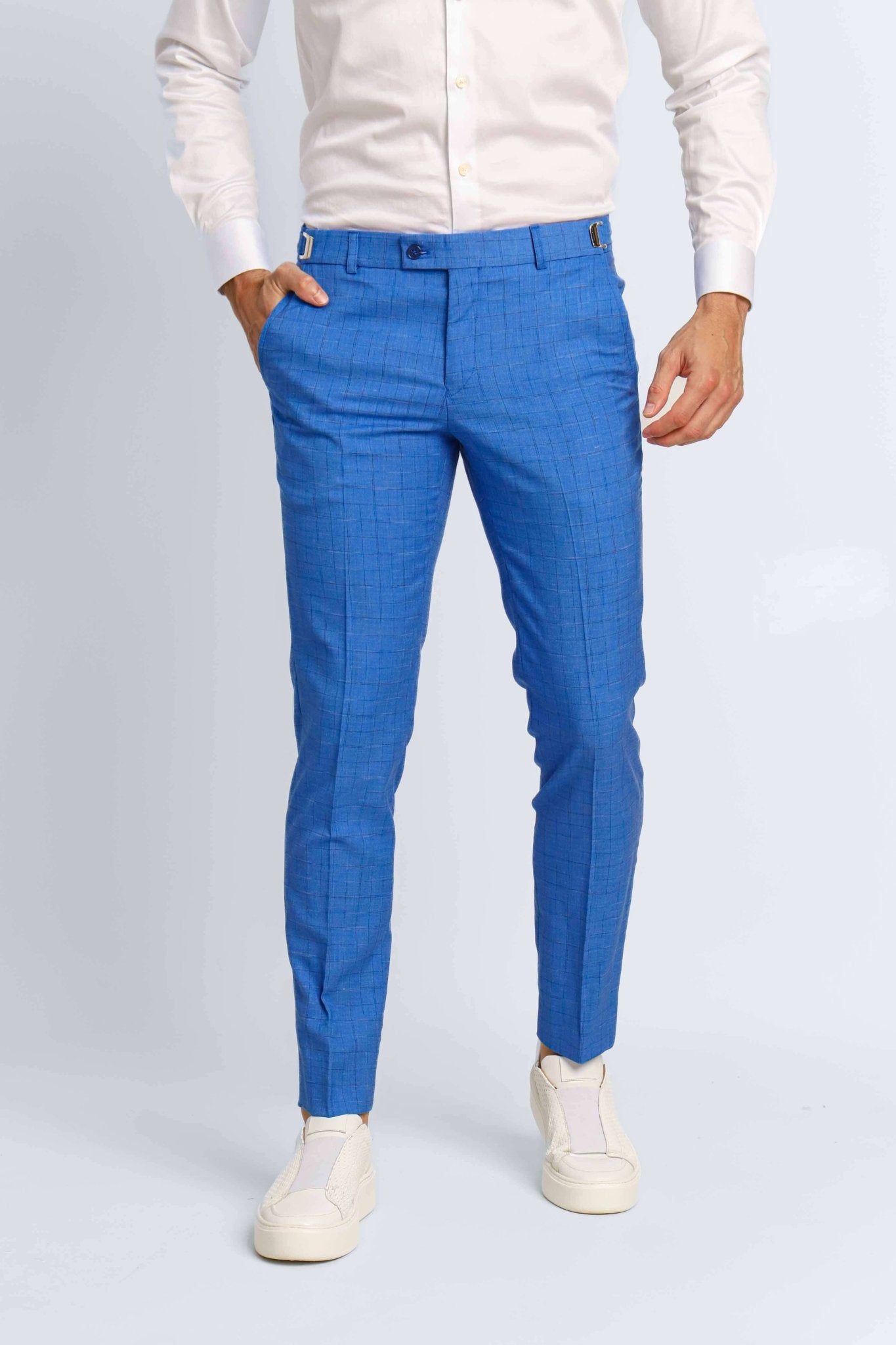 Calça Dom Henrico Slim Alfaiataria Milano com Ajuste Lateral - Henri Store