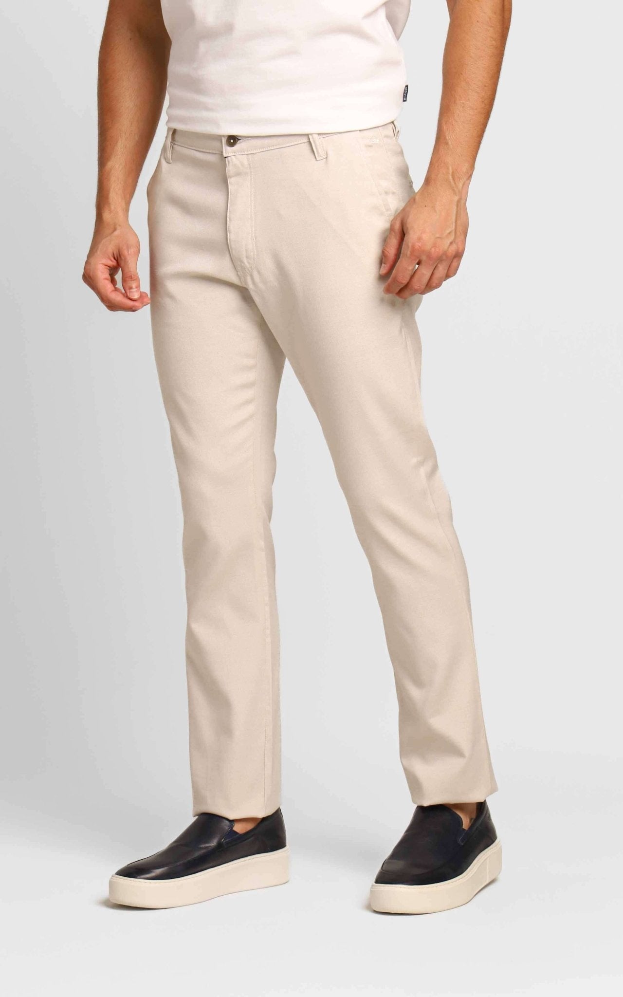Calça Dom Henrico Slim Areia - Henri Store