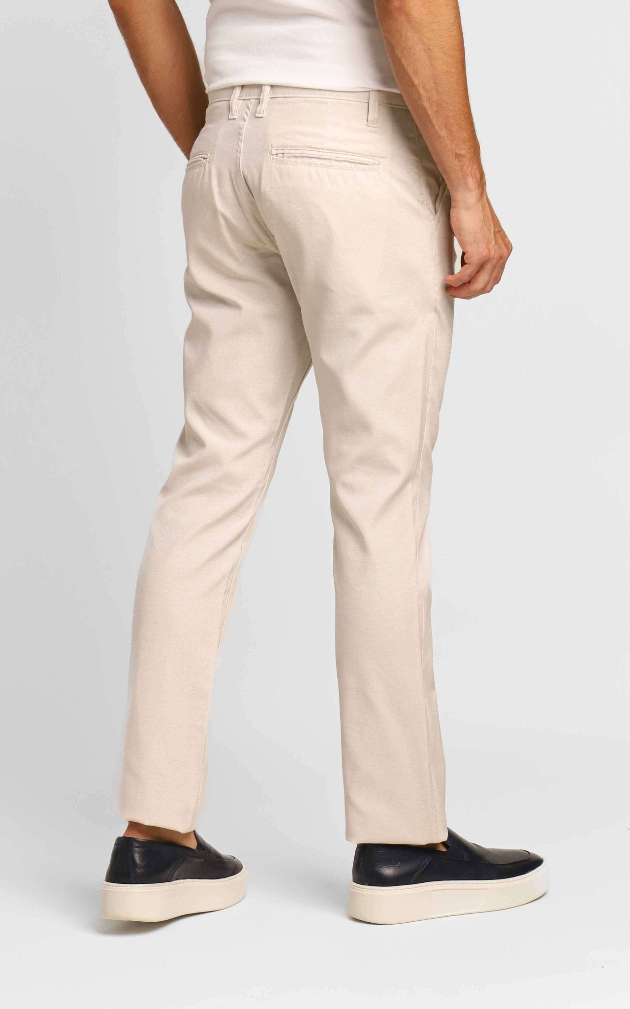 Calça Dom Henrico Slim Areia - Henri Store