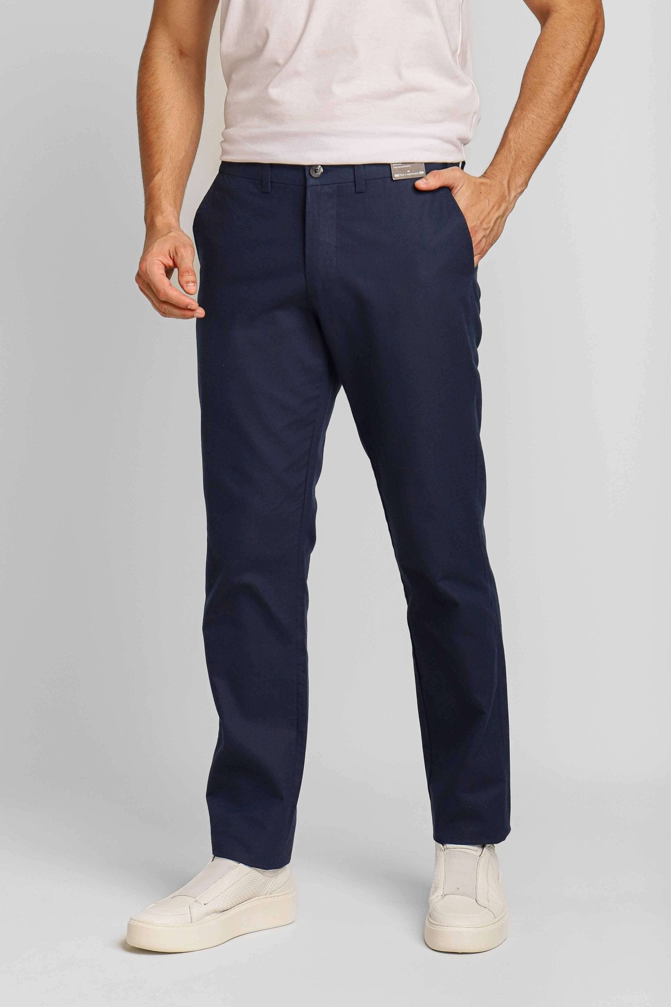 Calça Dom Henrico Slim Fit em Linho com Moovexx - Henri Store