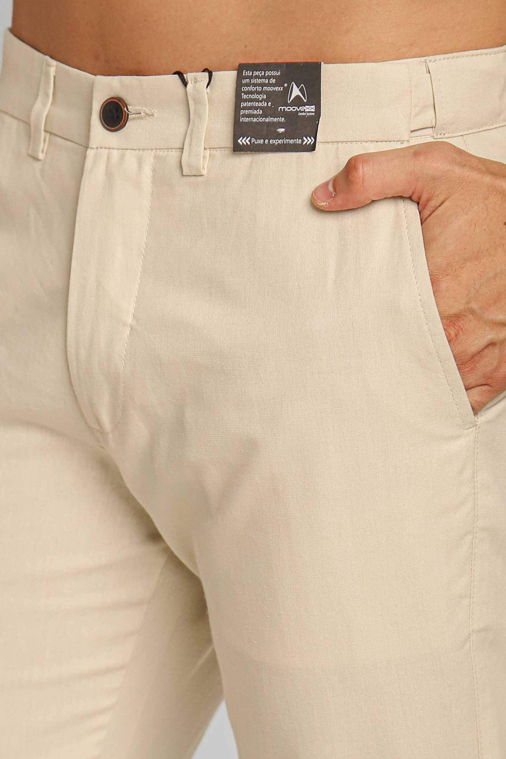 Calça Dom Henrico Slim Fit em Linho com Moovexx - Henri Store