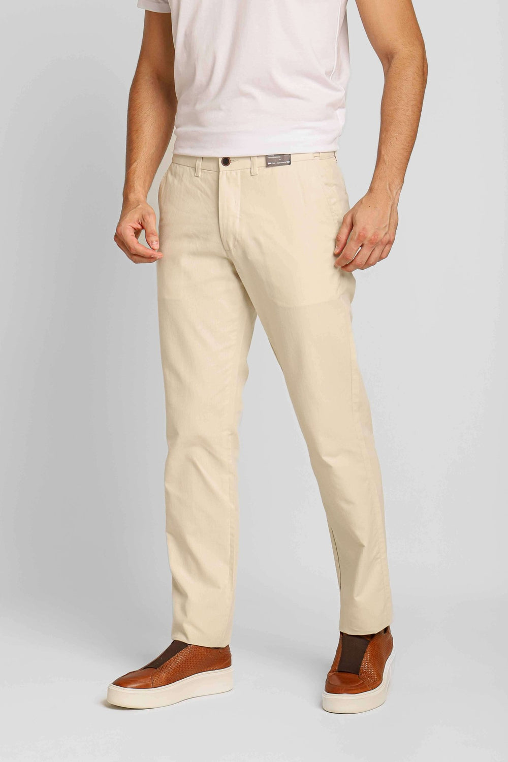 Calça Dom Henrico Slim Fit em Linho com Moovexx - Henri Store