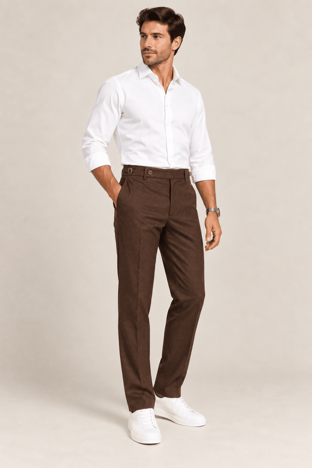 Calça Dom Henrico Viena Com Ajuste Lateral - Henri Store