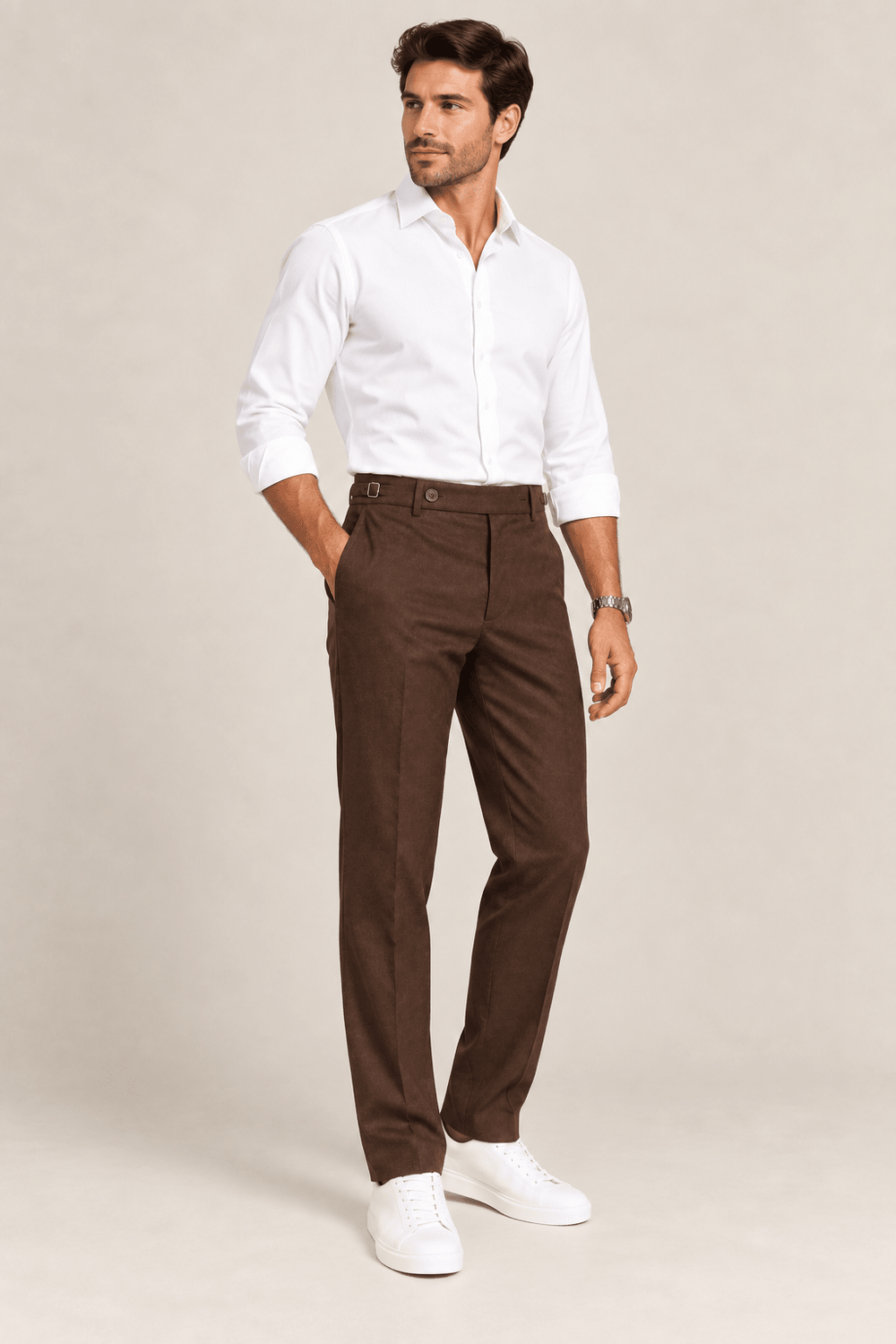 Calça Dom Henrico Viena Com Ajuste Lateral - Henri Store