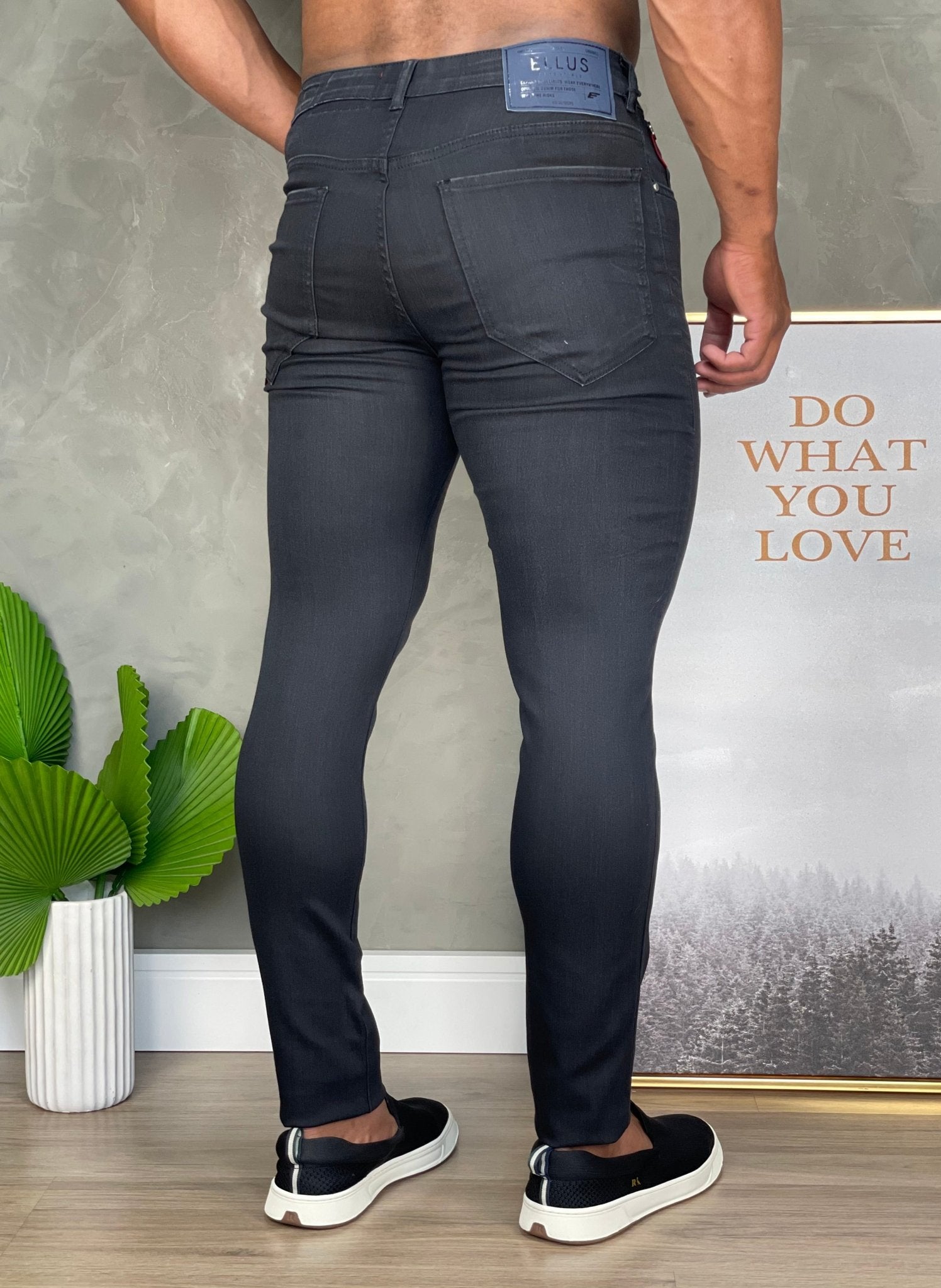 Calça Ellus Jeans Skinny Storm Elastic II Preta - Henri Store
