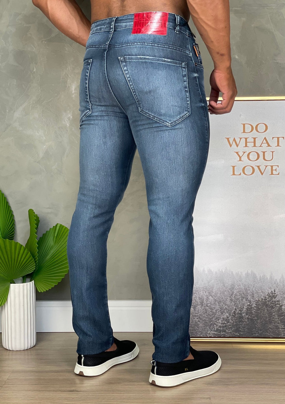 Calça Ellus Overcast Elastic Blue Comfort Slim Et - Henri Store