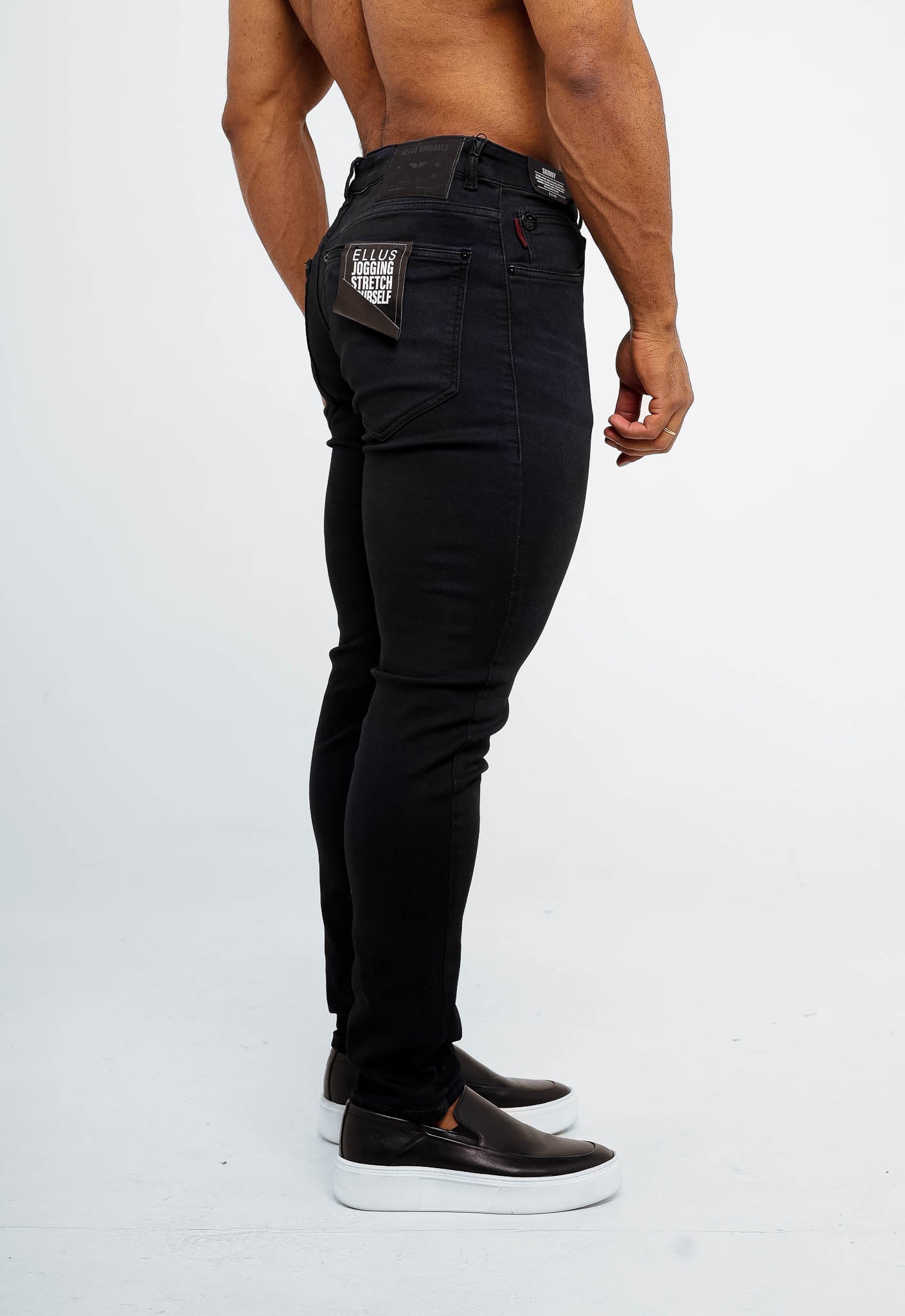 Calça Ellus Skinny Jogging Zetex Preto - Henri Store