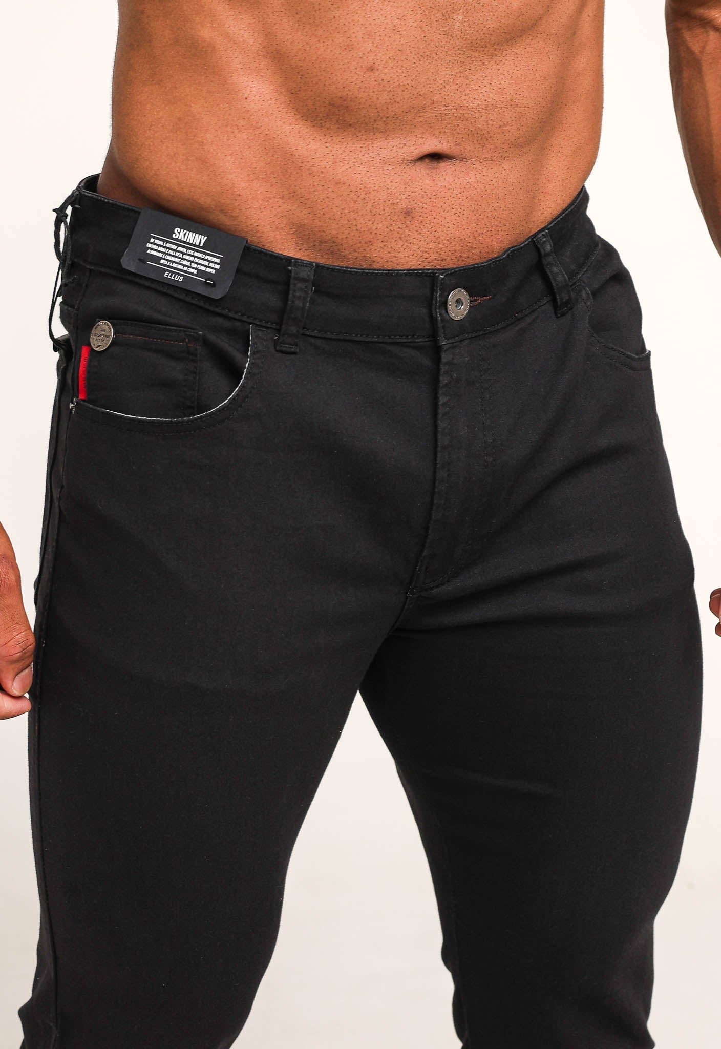 Calça Ellus Skinny Storm Elastic Zetex Preto - Henri Store