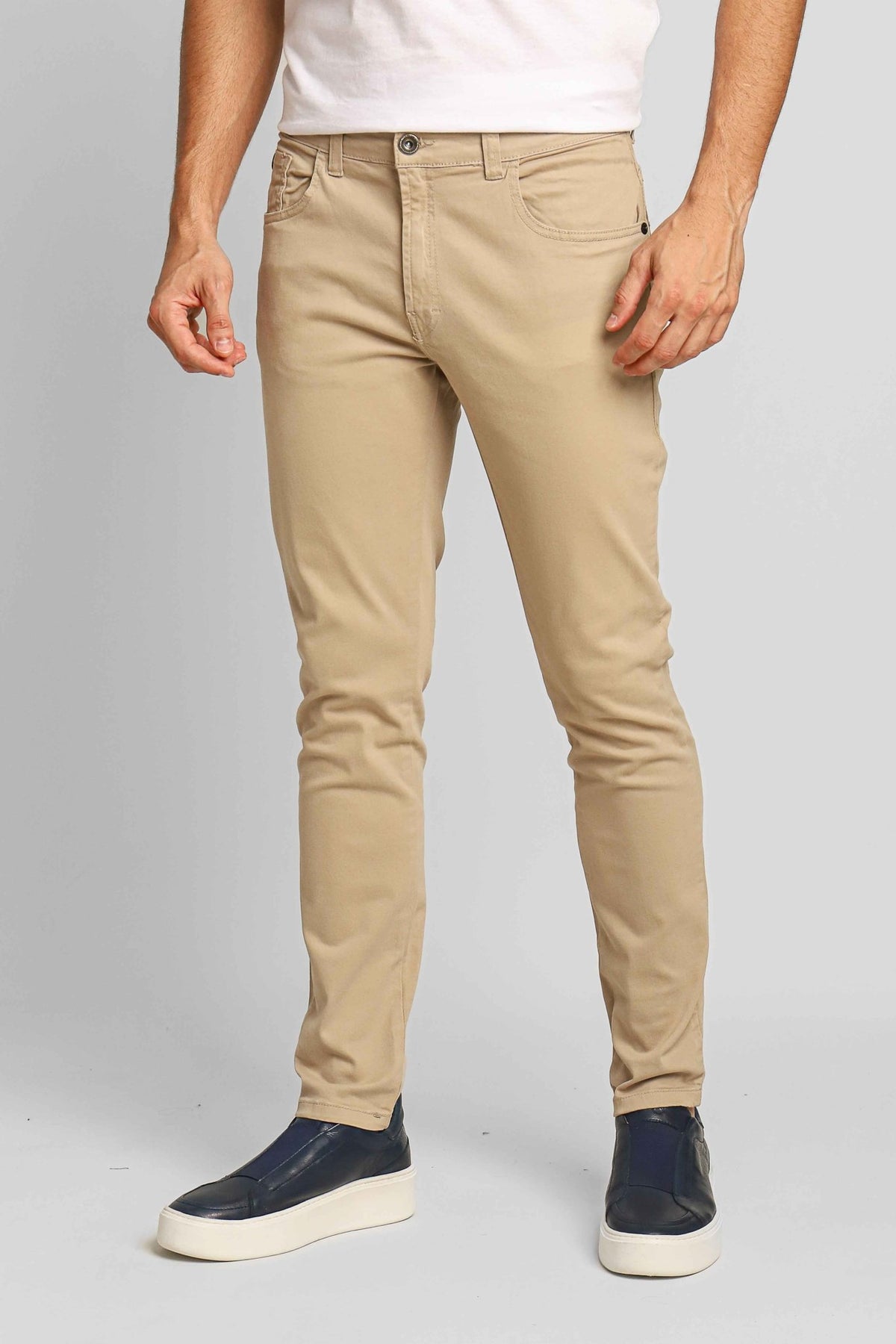 Calça Ellus Soft Color Skinny Bege - Henri Store