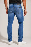 Calça Jeans CK Bordado Bolso Jeans Claro- Live - Henri Store