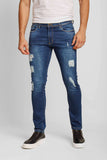 Calça Jeans Masculina Dom Henrico Slim Destroyed Médio - Henri Store