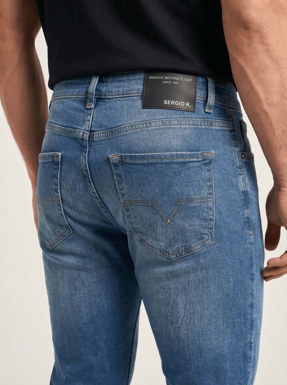 Calça Jeans Sergio K Slim Dirty Blue - Henri Store