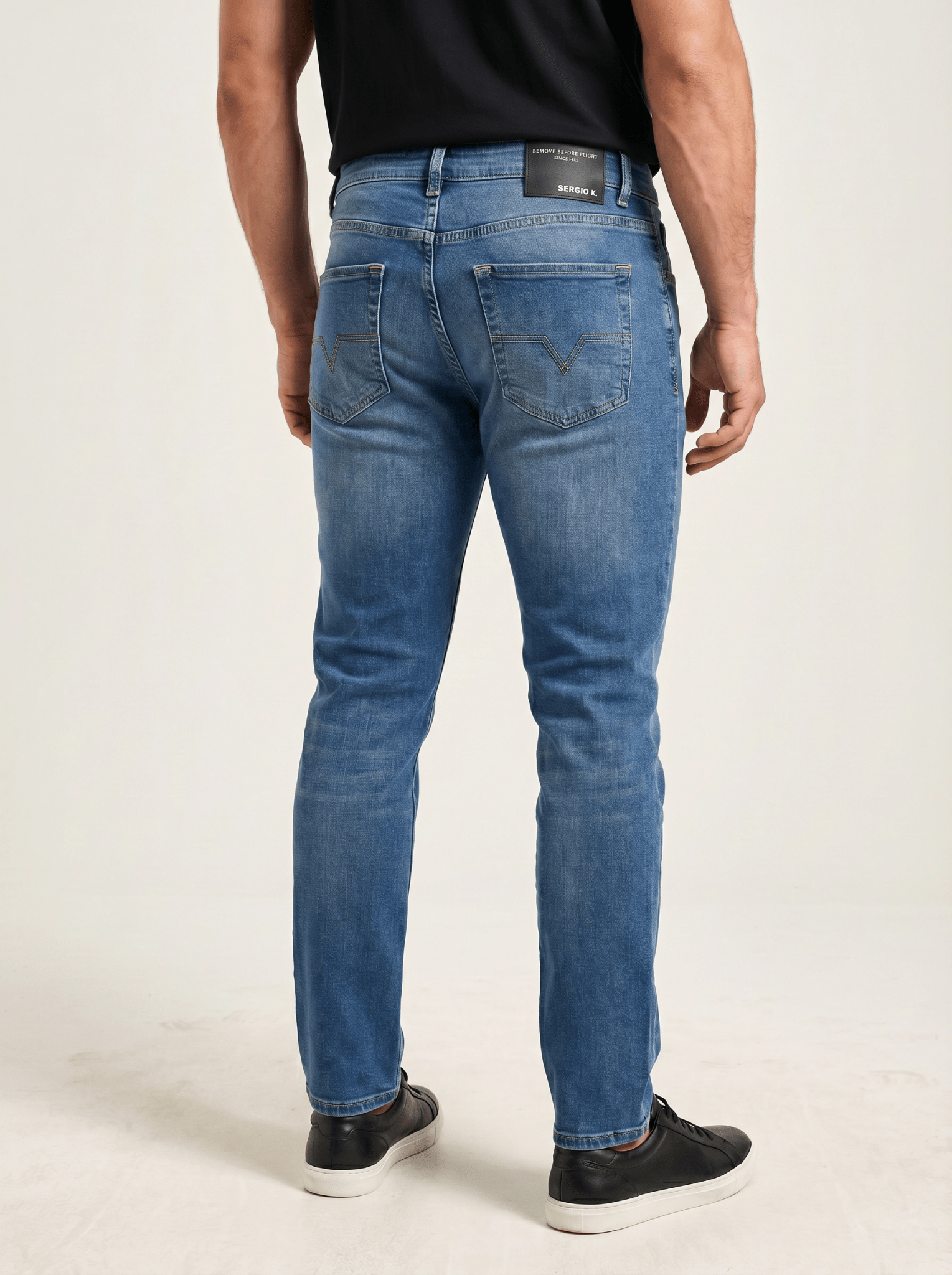 Calça Jeans Sergio K Slim Dirty Blue - Henri Store