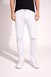 Calça John John Rasgo Joelho Branca - Henri Store